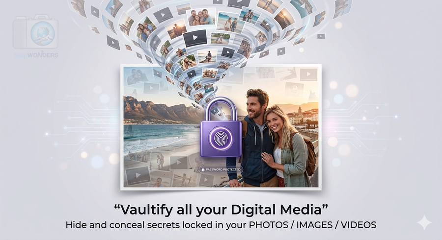 Vaultify — hide and conceal your files inside any regular photo or video